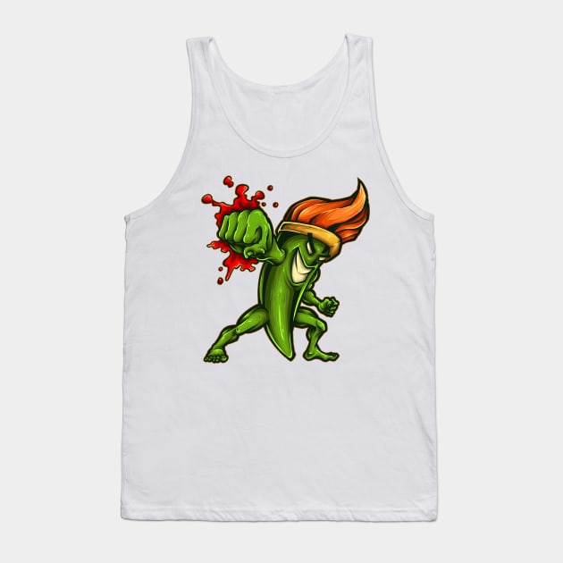 Chilli flames Tank Top by SAN ART STUDIO 